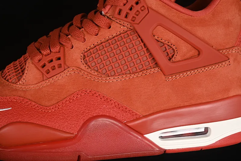 All categories Air Jordan Jordan series basketball shoes Air Jordan 4 OG version Nigel Sylvester x Air Jordan 4 OG "Brick By Brick" AJ4 Joe 4 Orange Brown Suede HF4340-800